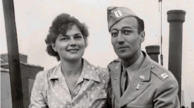 black and white photo of Adele (left) and Herman (right) Goldstine