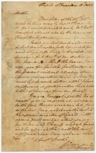 Washington’s Letter to His Brother
