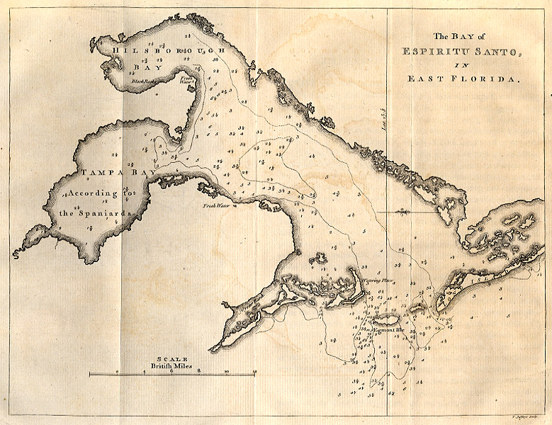 Thomas Jefferys' map of the Bay of Espiritu Santo