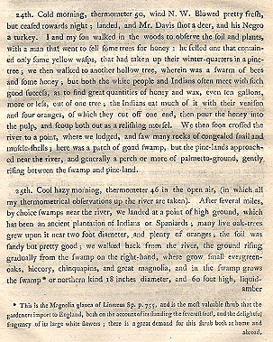John Bartram's description of December 24 and 25, 1765