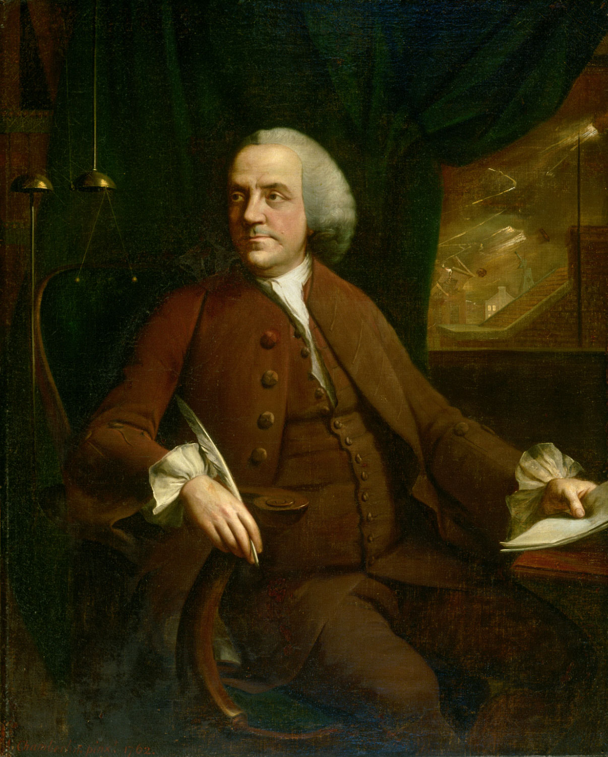 Portrait of Benjamin Franklin 