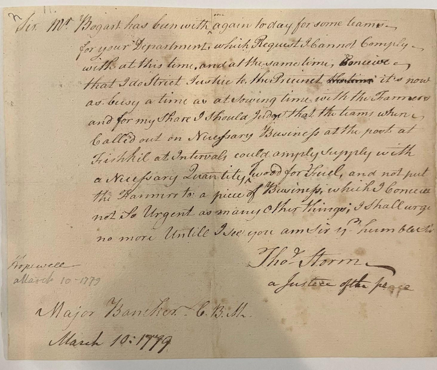 scan of manuscript letter