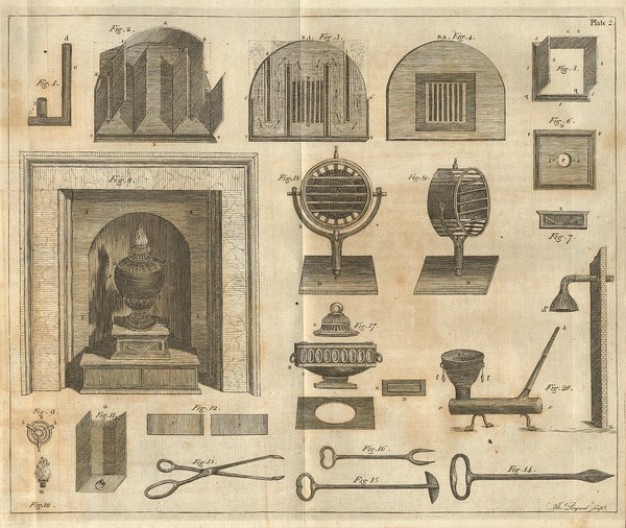 franklin stove illustration