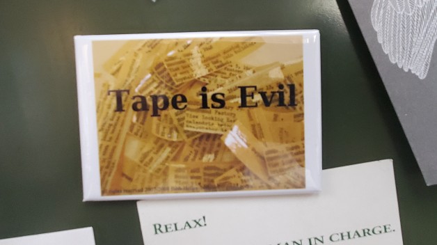 tape is evil sign