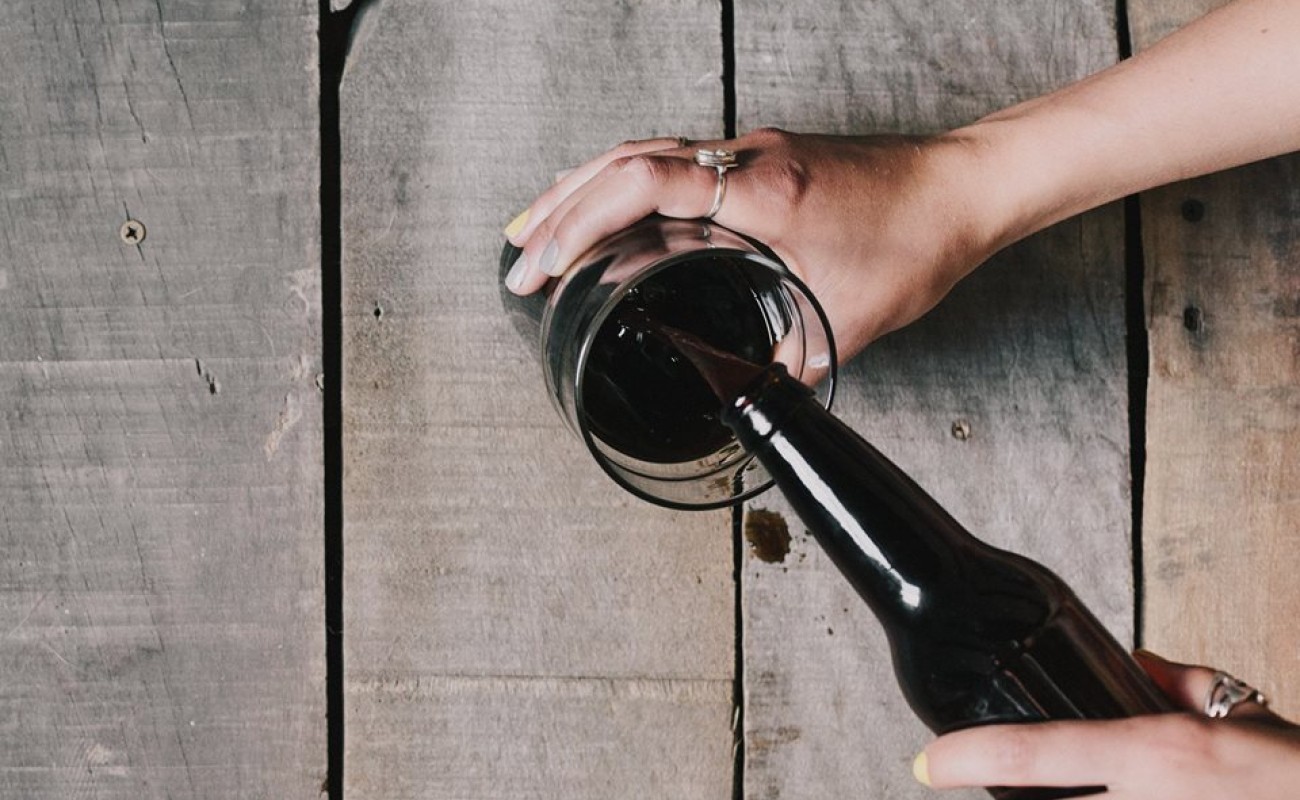 Beer pouring