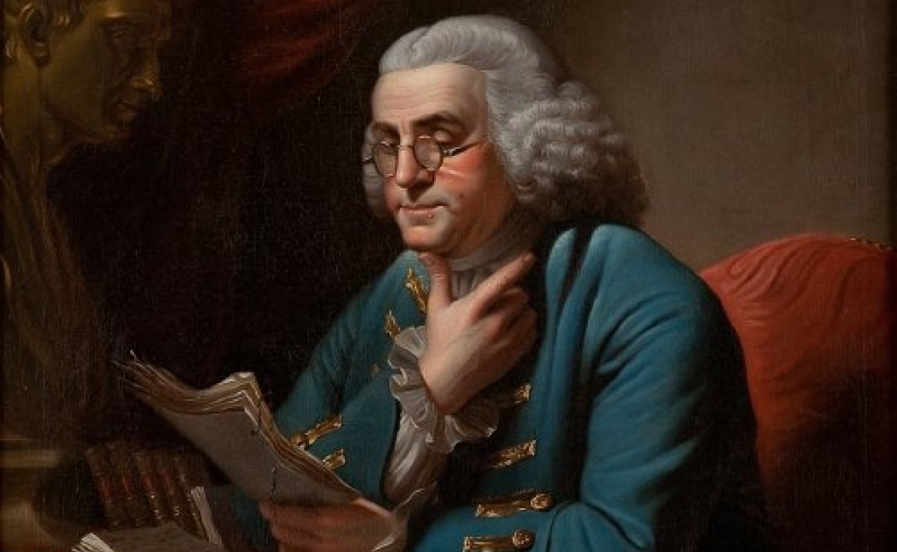 Charles Willson Peale's portrait of Benjamin Franklin