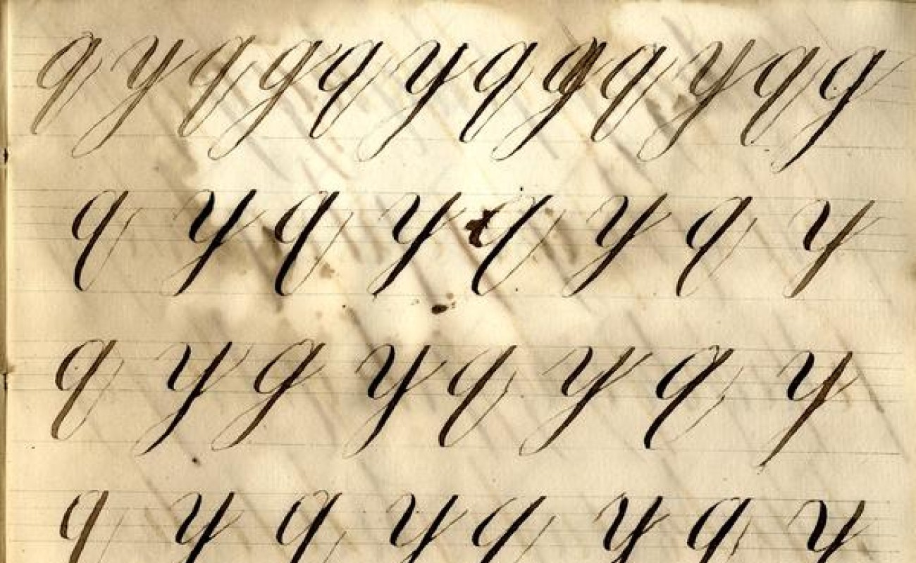 A page of cursive handwriting