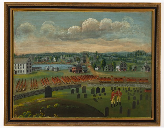 A View from the Town of Concord, by Timothy Martin Minot. Massachusetts, about 1825. Concord Museum Collection, Bequest of Mrs. Stedman Buttrick, Sr.; Pl414.