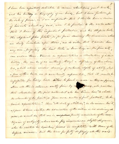 Letter to Charles Waterton